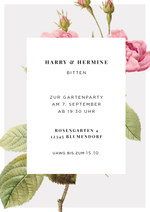 Gartenparty im Sommer