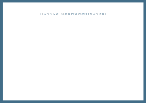 Grusskarte klassisch