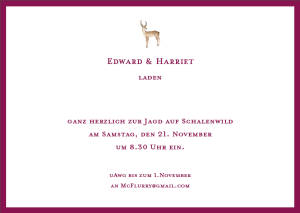 Jagd classic Reh violett