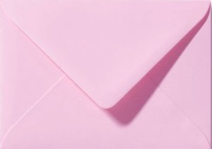 Briefumschlag Dunkelrosa