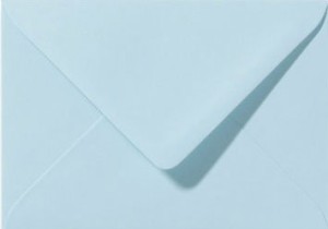 Briefumschlag Lagunenblau